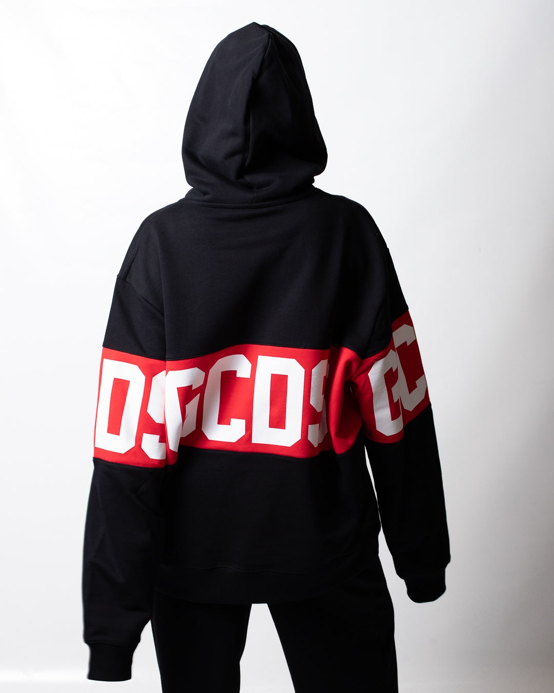 Felpa GCDS in piquet con cappuccio "Band Logo"