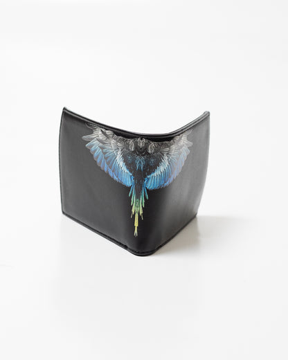 Portafogli Marcelo Burlon in ecopelle "Icon Wings Royal" logato