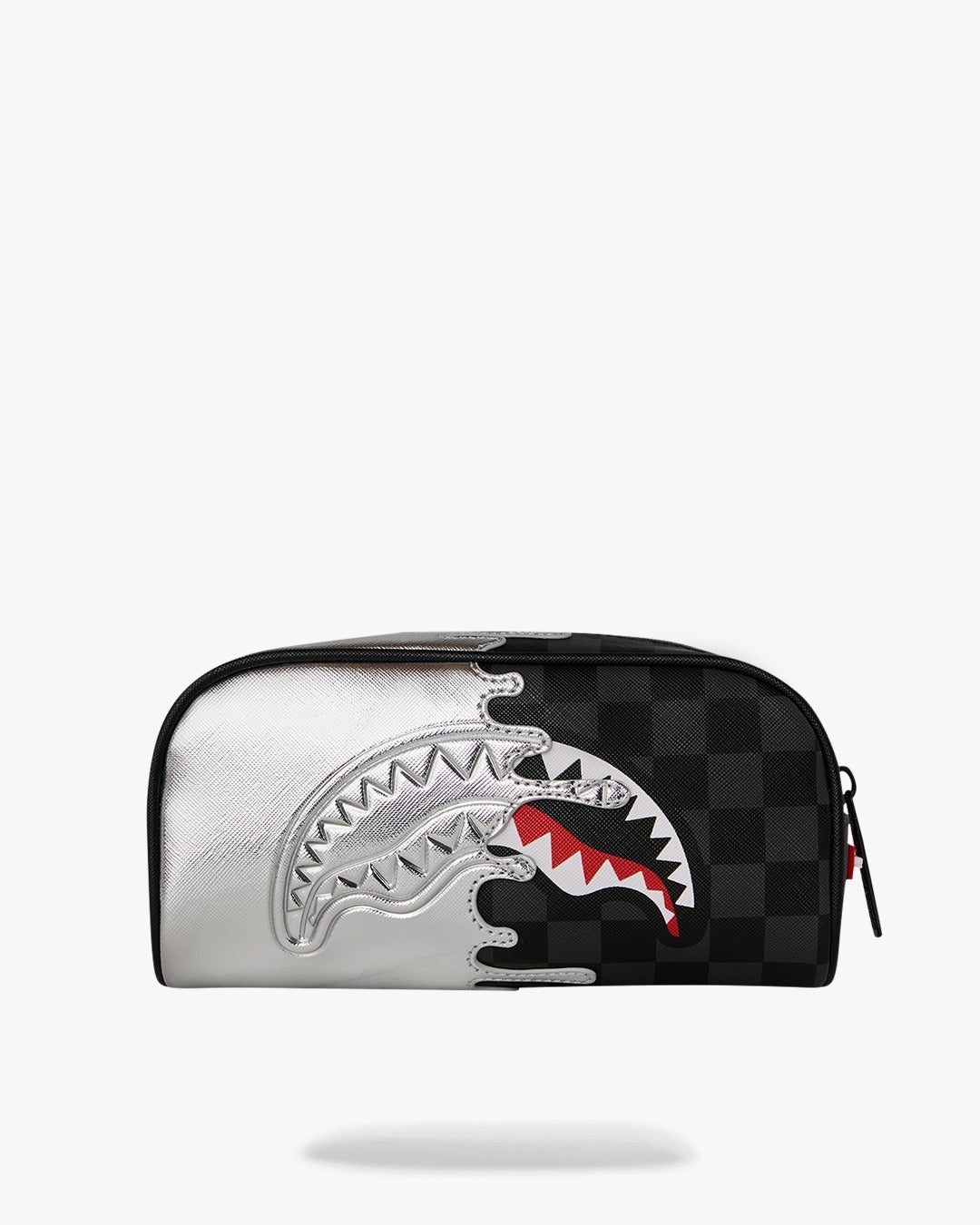 Pochette Sprayground nero SILVER SIDE DRIP BLACK CHECK PENCIL POUCH