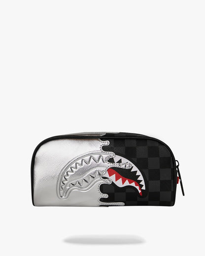 Pochette Sprayground nero SILVER SIDE DRIP BLACK CHECK PENCIL POUCH