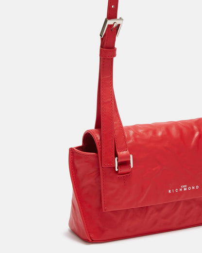 Borsa John Richmond in vera pelle con tracolla effetto ruvido donna