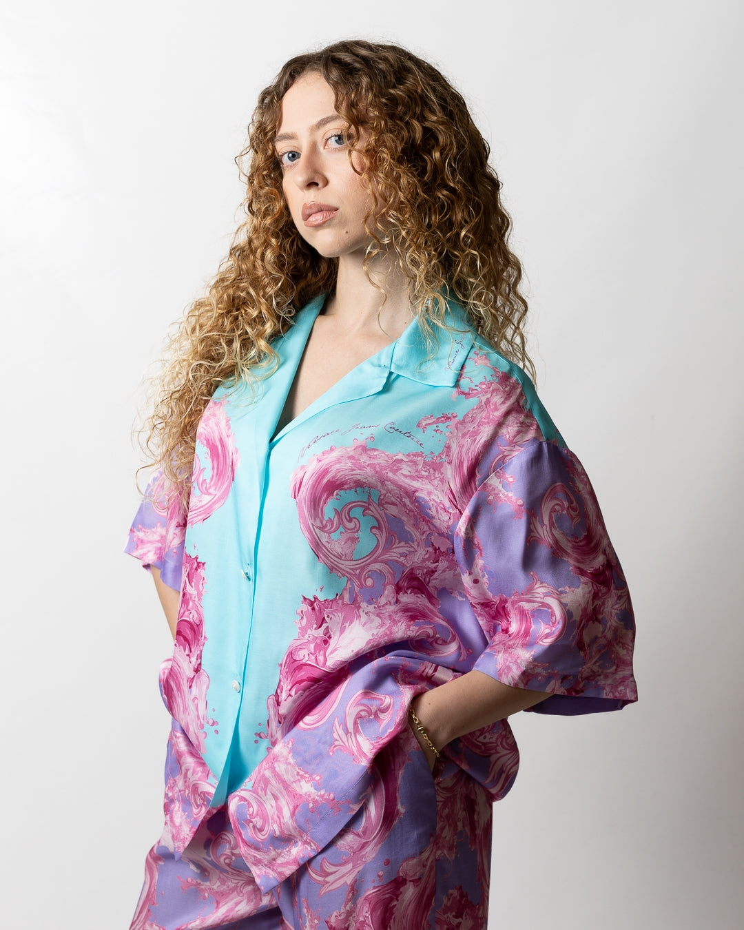 Camicia Versace Jeans Couture "Wave Baroque" donna