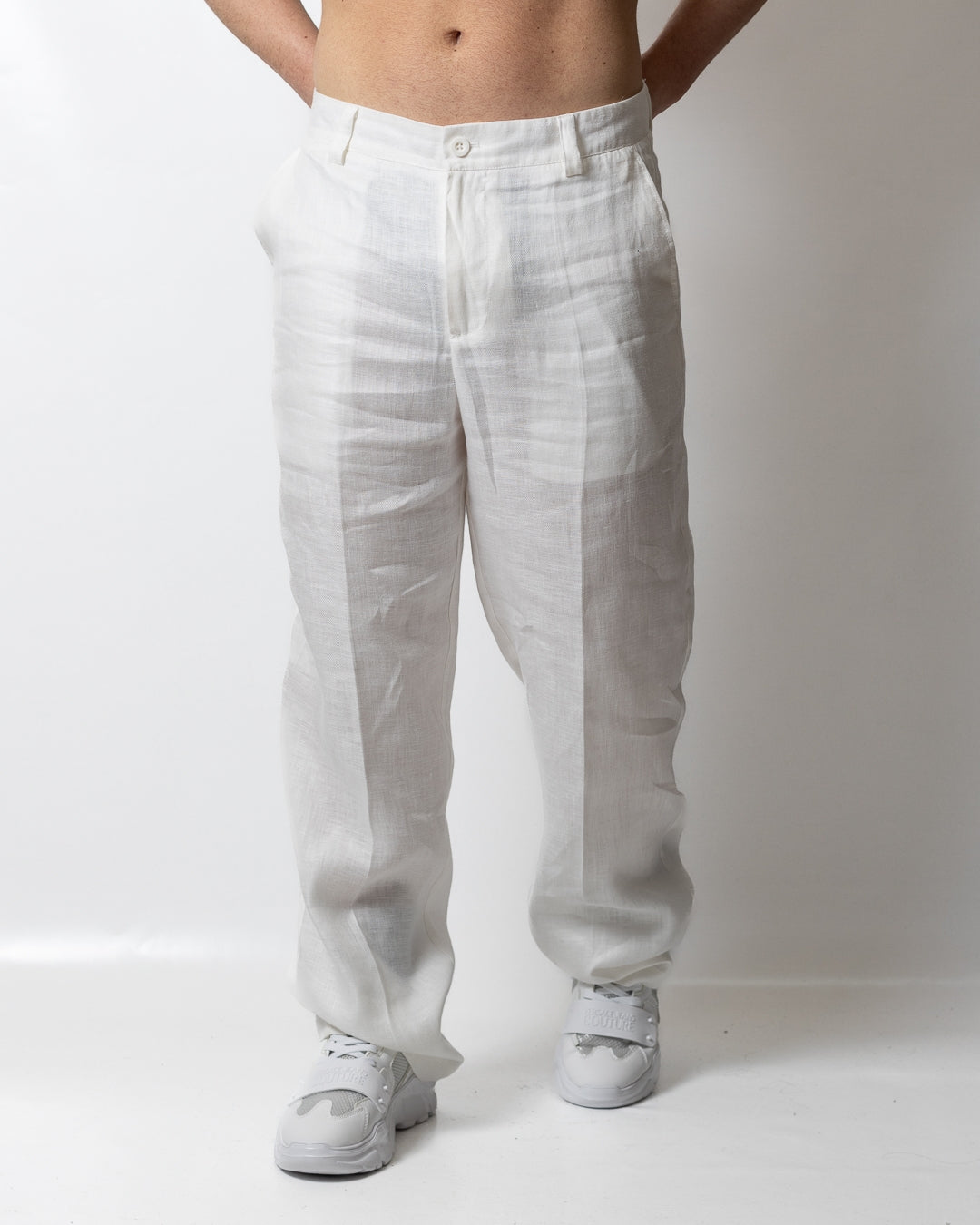 Pantalone Richmond X in lino uomo