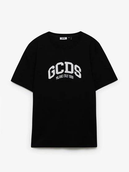 T-Shirt GCDS loose con ricamo uomo