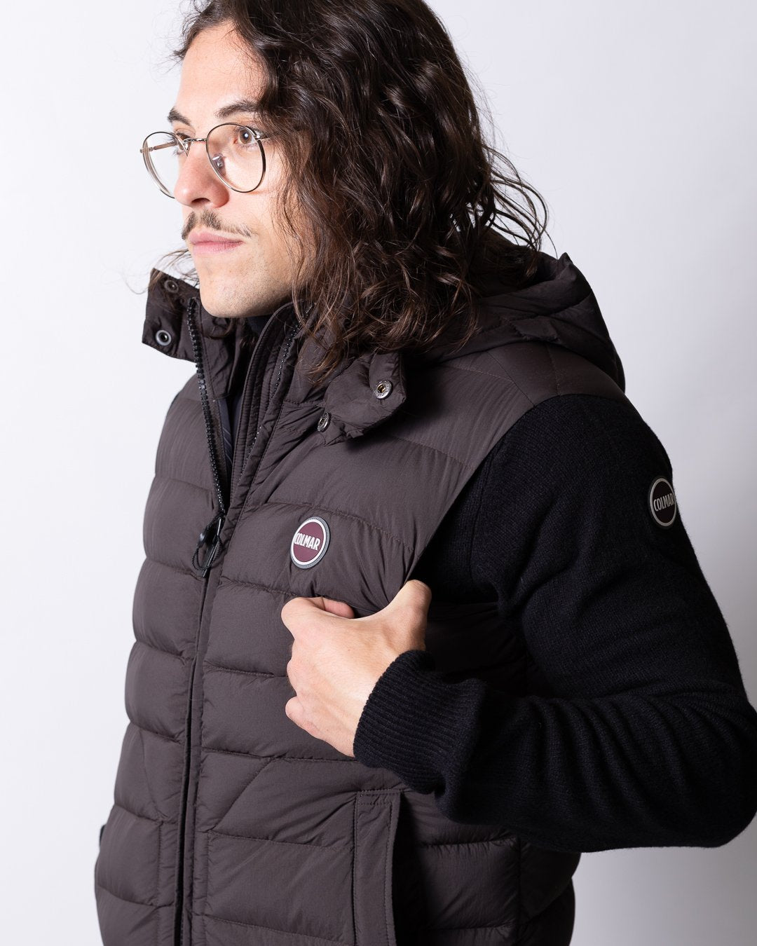 Gilet Colmar opaco con cappuccio staccabile uomo