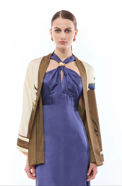 Giacca Nenette kimono stampata donna