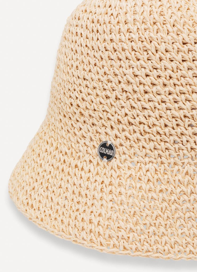 Cappello Colmar bucket in rafia donna
