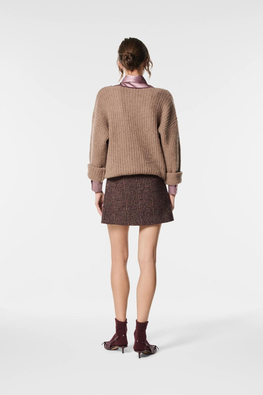 Gonna Nenette in misto lana donna