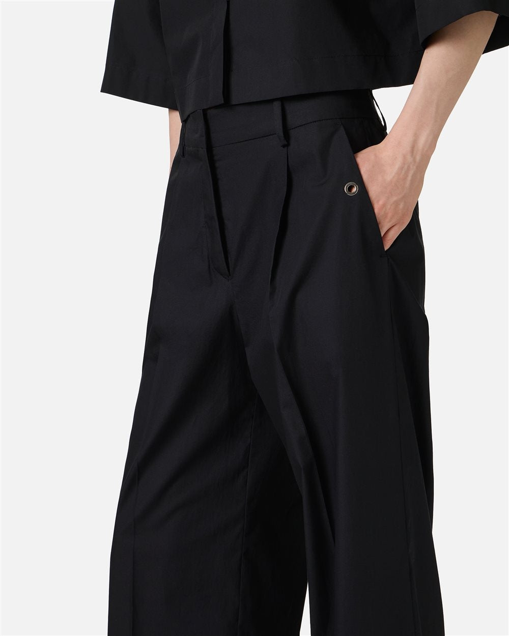 Pantalone Iceberg svasato con dettagli metallici donna