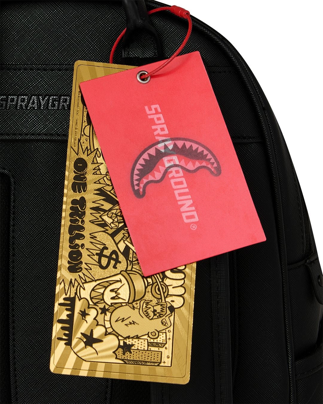 Zainetto Sprayground nero DISAPPEARING SHARK SAVAGE BACKPACK 
