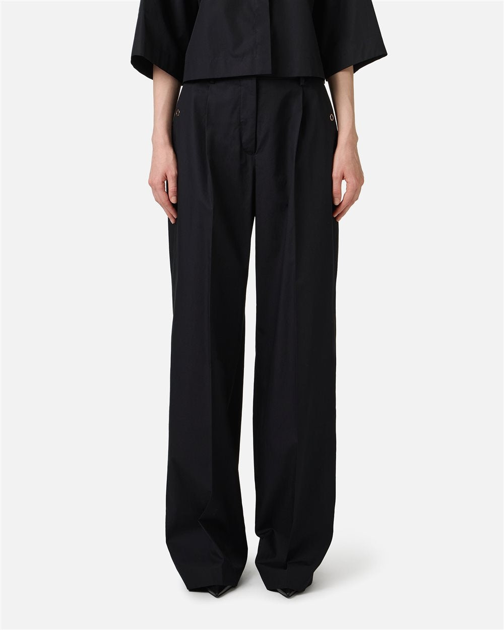 Pantalone Iceberg svasato con dettagli metallici donna