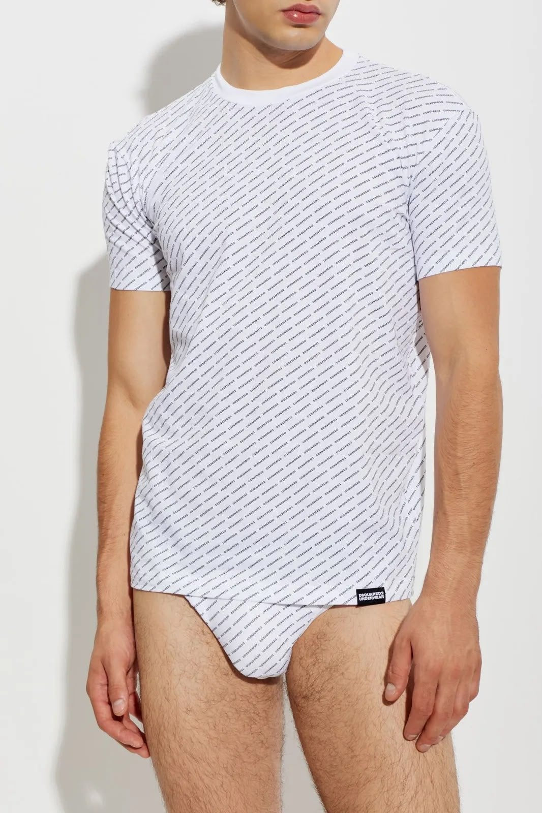 T-Shirt e Slip Dsquared2 con logo all-over uomo