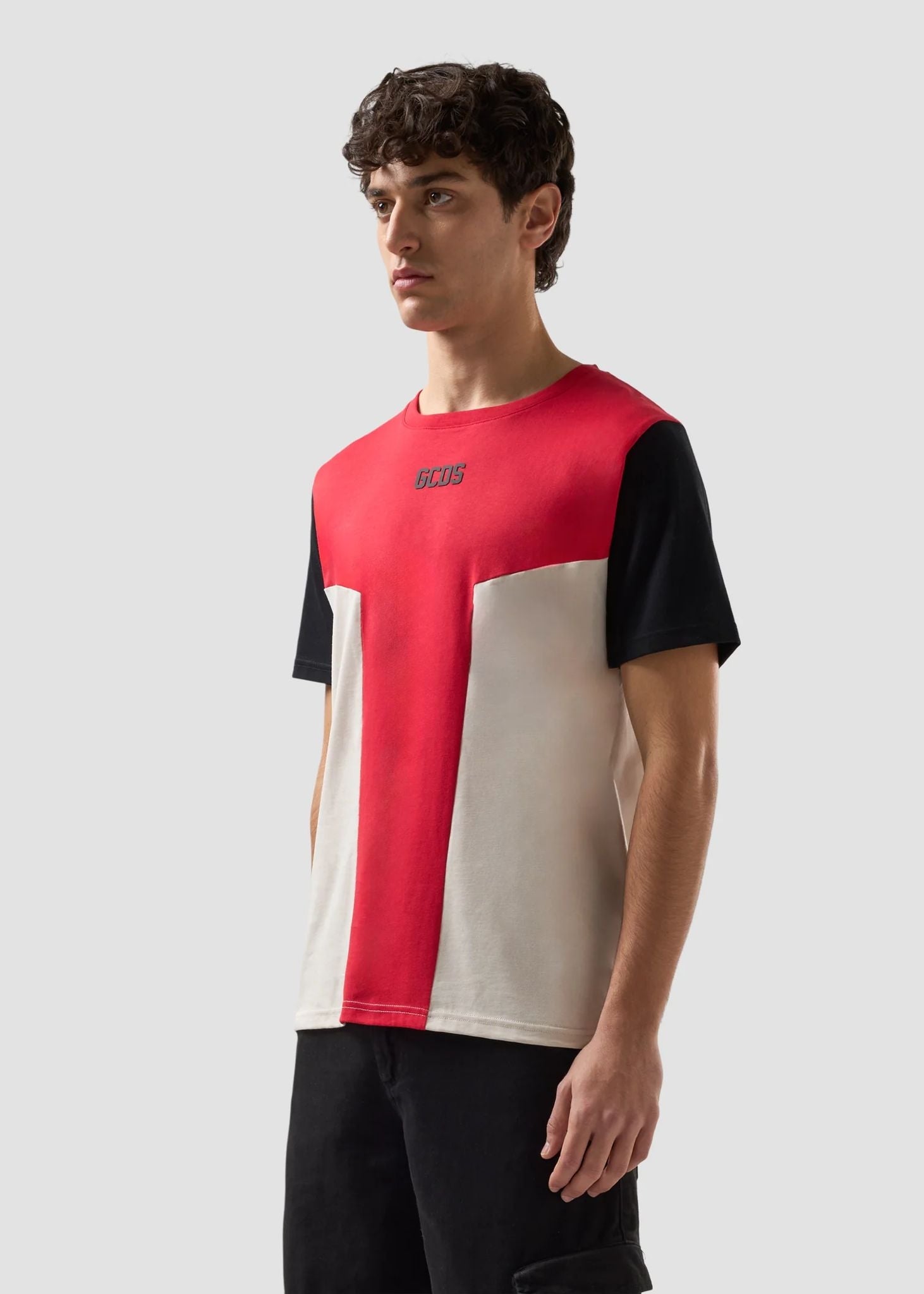 T-Shirt GCDS Essentials "Color Block" uomo