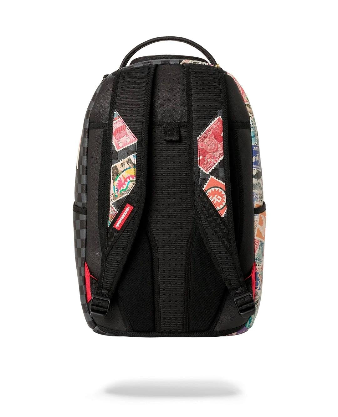Zaino Sprayground nero USPS HALF STAMPS BACKPACK