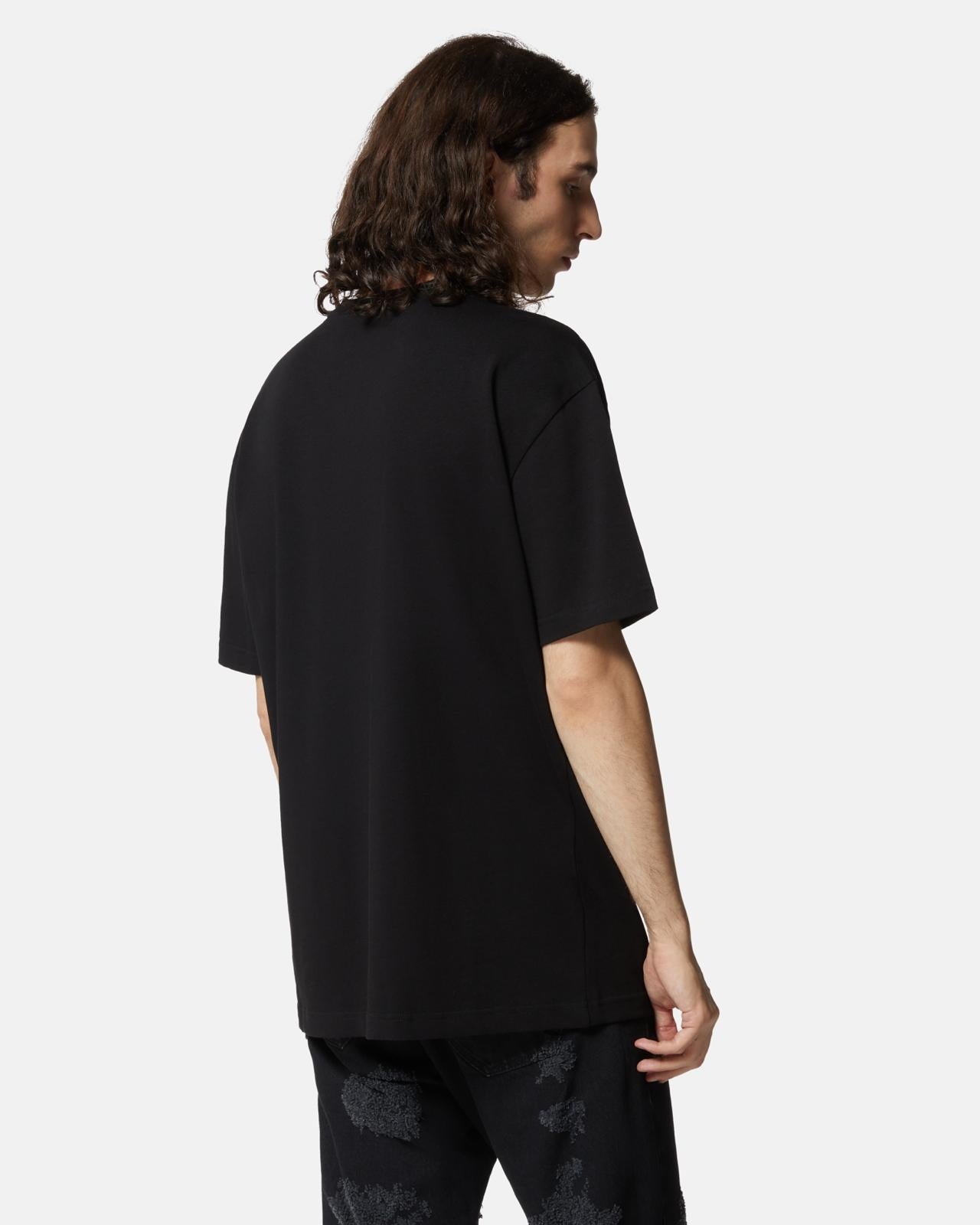 T-Shirt John Richmond con catena e lametta uomo
