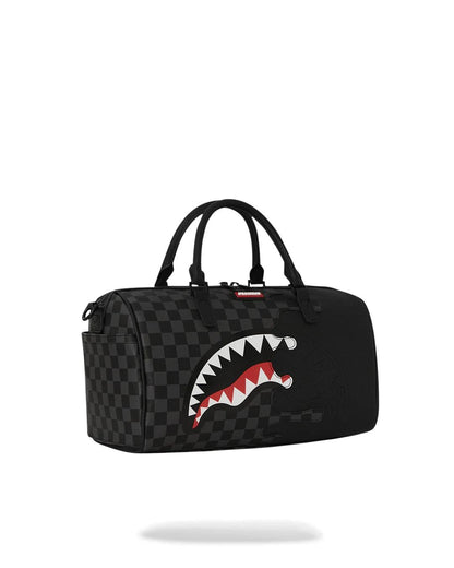 Borsa Sprayground nero unfinished shark mini duffle