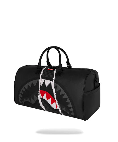 Borsa Sprayground nero CENTER RIP REVEALING GRAY CHECK MINI DUFFLE