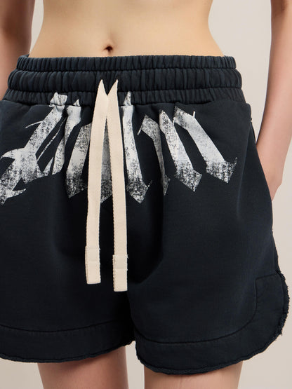 Short Palm Angels in felpa "Big Waist Logo" donna