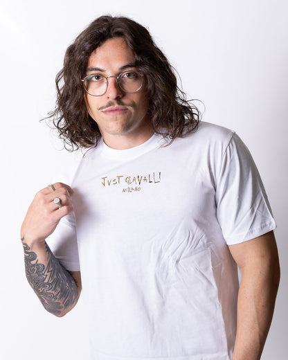 T-Shirt Just Cavalli "Logo Rubber" uomo
