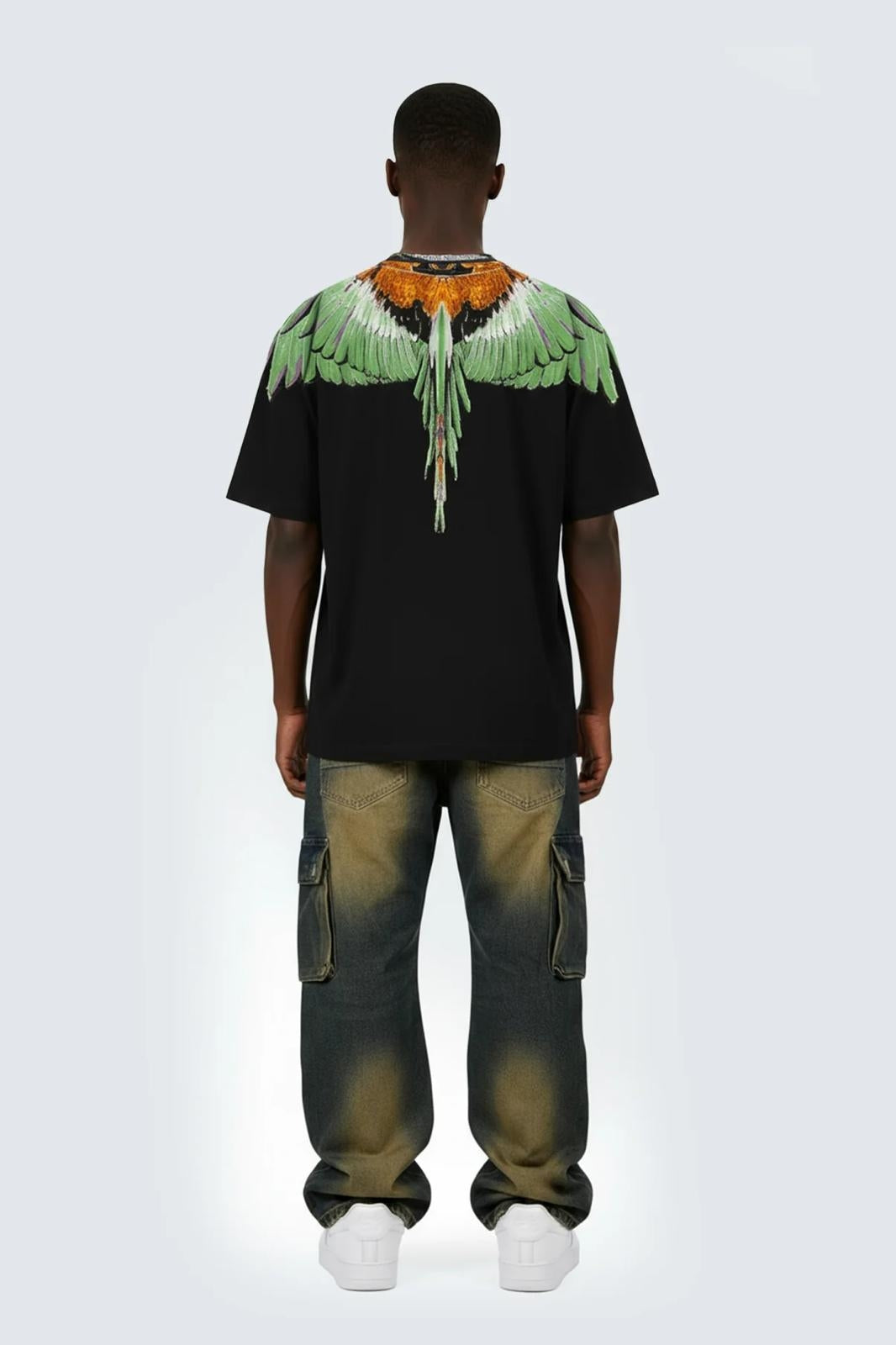 T-Shirt Marcelo Burlon "Black Wings" uomo
