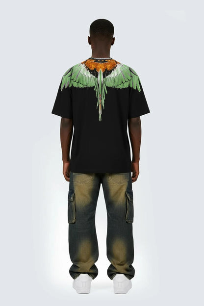 T-Shirt Marcelo Burlon "Black Wings" uomo