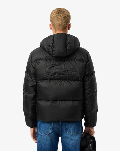 Giubbotto Lacoste puffer con cappuccio uomo