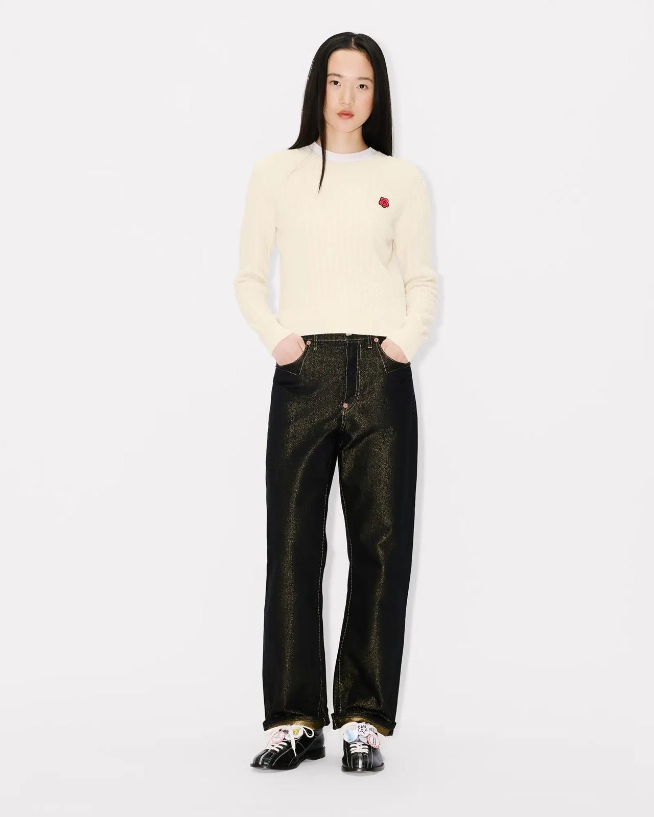 Maglia Kenzo girocollo "Boke Flower Cable" donna