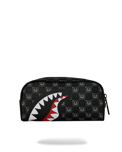 Pochette Sprayground nero SHARKS IN PARIS WTF BUBBLY BLACK CHECK POUCH