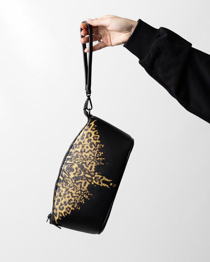 Pochette Marcelo Burlon in ecopelle "Icon Leopard"
