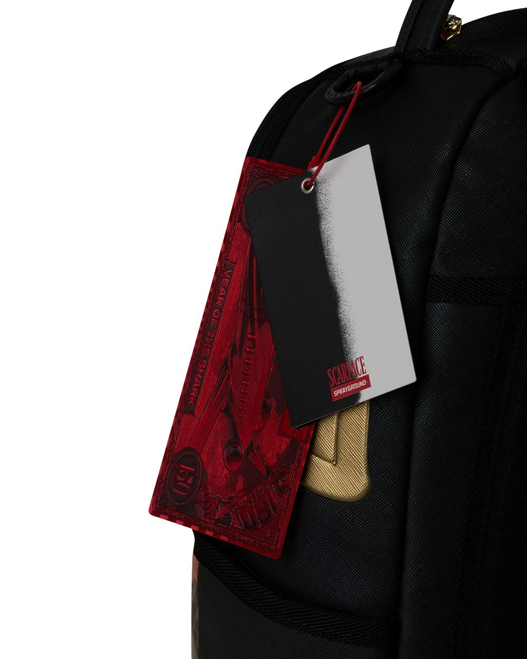 Zaino Sprayground nero SCARFACE GOLD EMBOSSED BACKPACK 