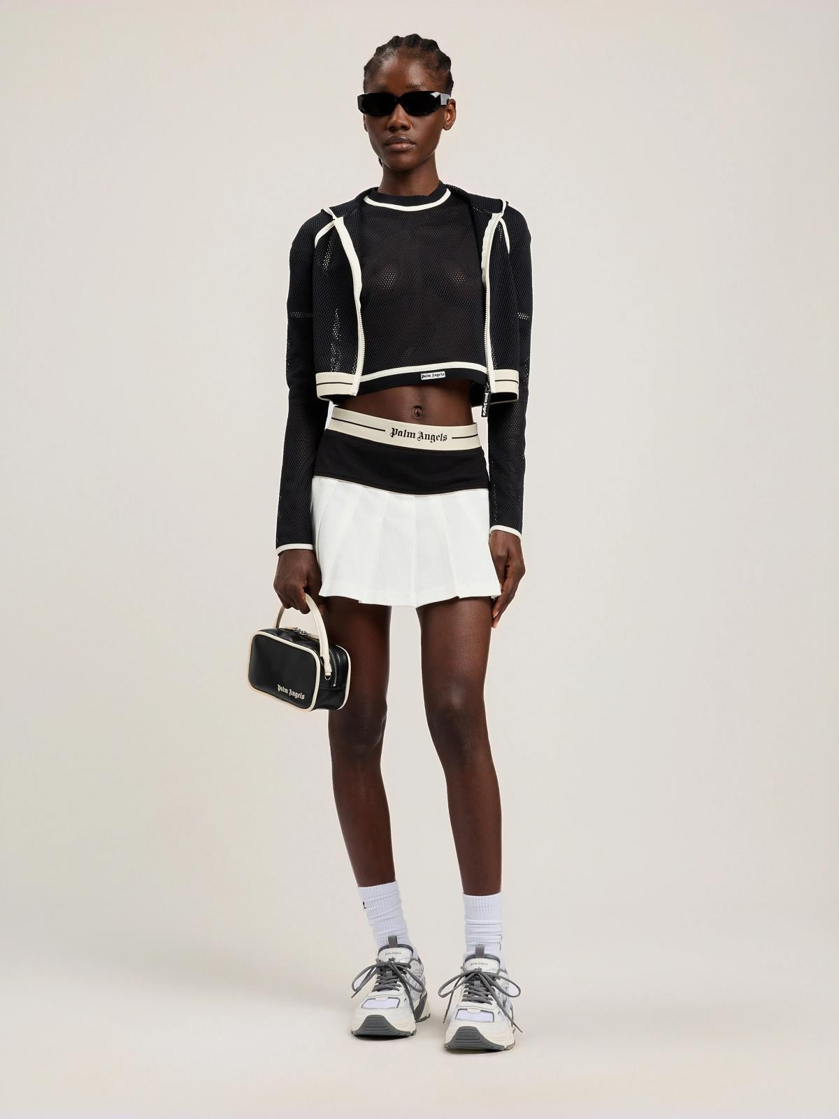 Gonna Palm Angels "Logo Straight Pleated" donna