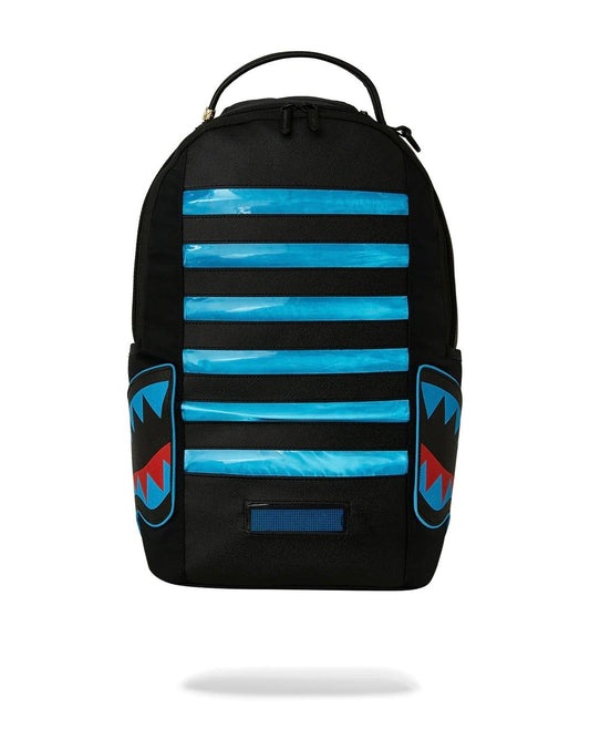 Zaino Sprayground nero Led stripe sharks dlx backpack