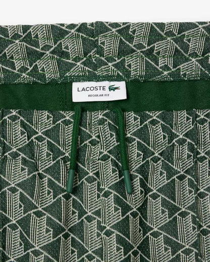 Pantalone Lacoste logato allover uomo