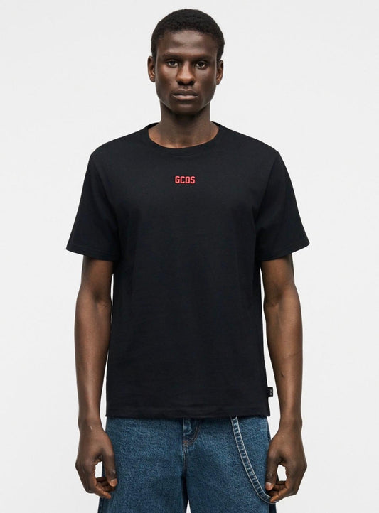 T-Shirt GCDS con mini logo rosso