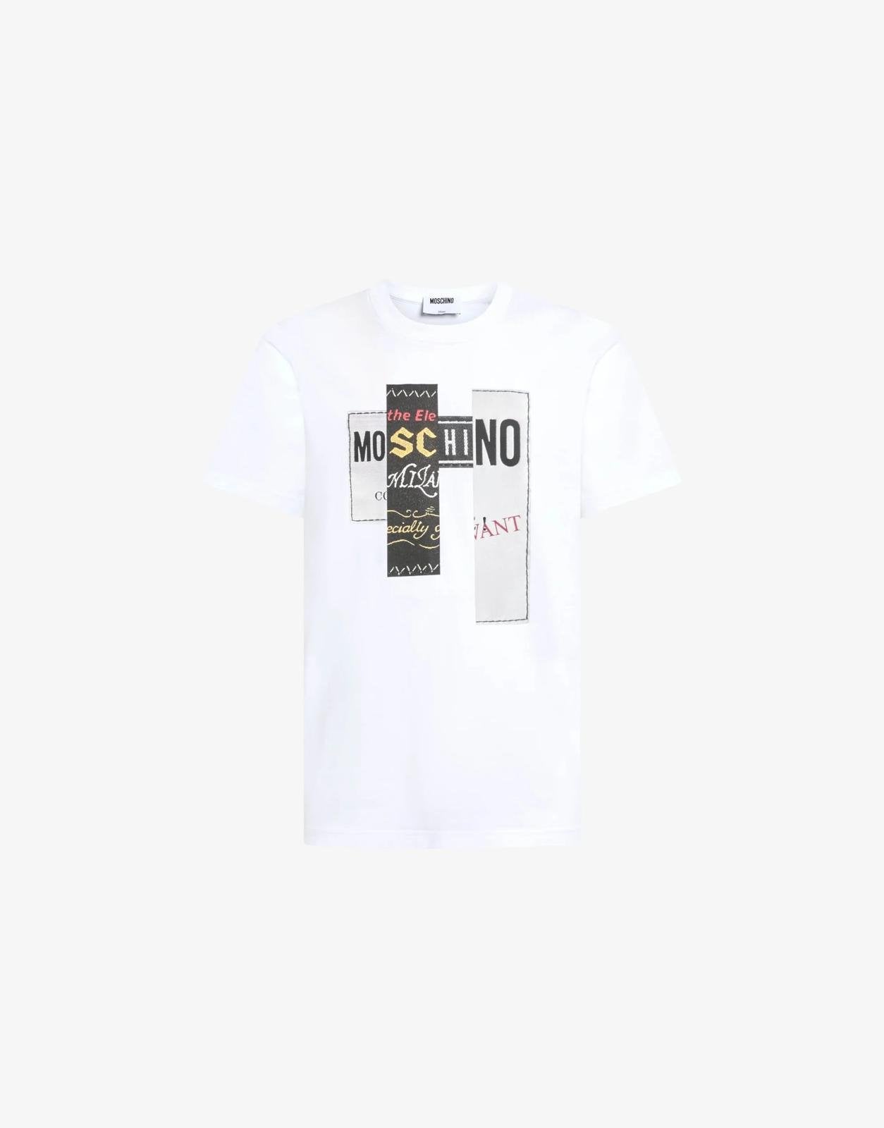 T-Shirt Moschino "Labels Print" uomo