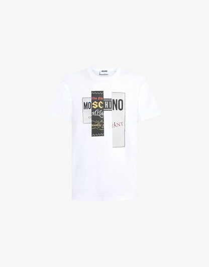 T-Shirt Moschino "Labels Print" uomo