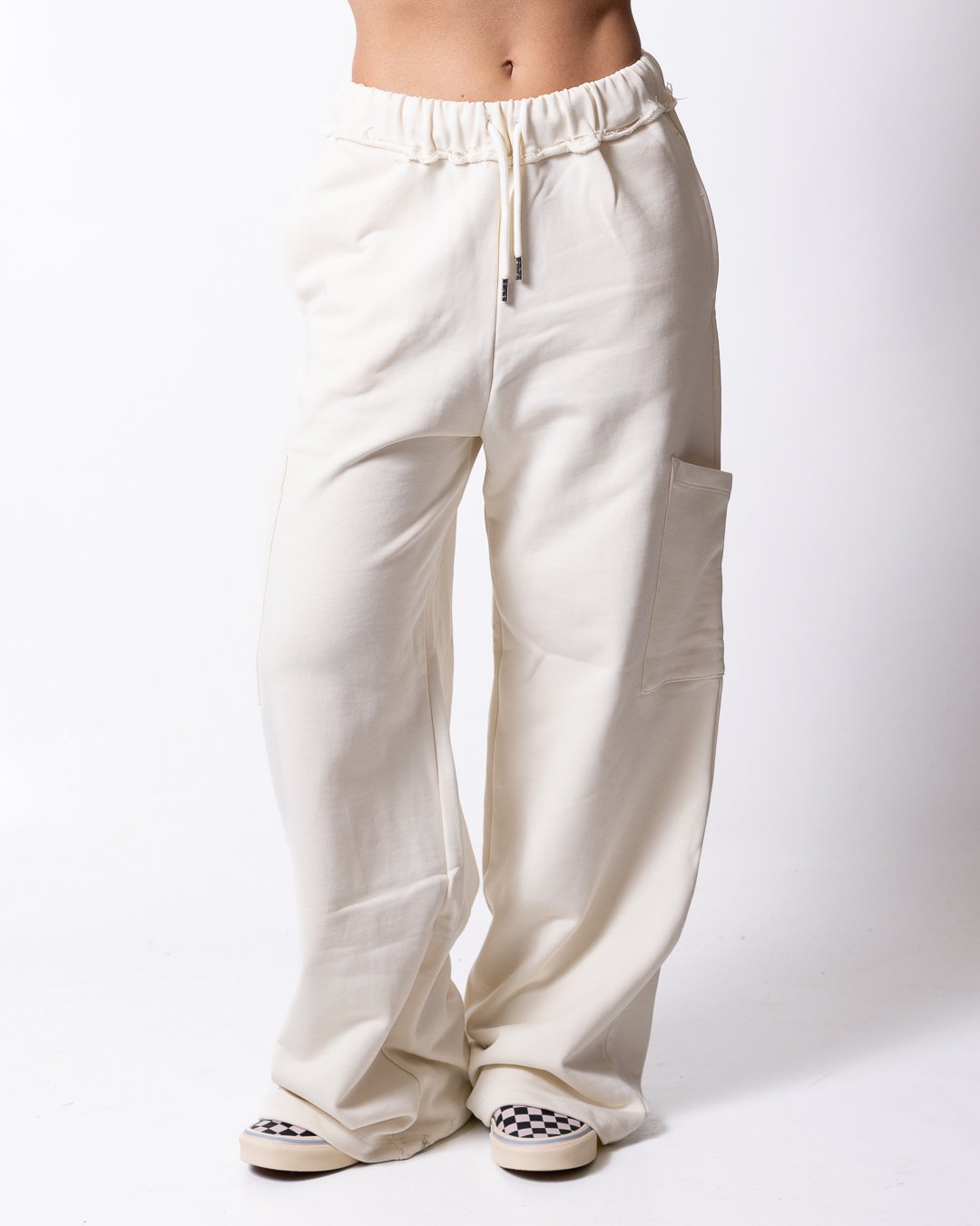 Pantalone County of Milan con grafica effetto metallizzato sul retro