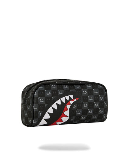 Pochette Sprayground nero SHARKS IN PARIS WTF BUBBLY BLACK CHECK POUCH