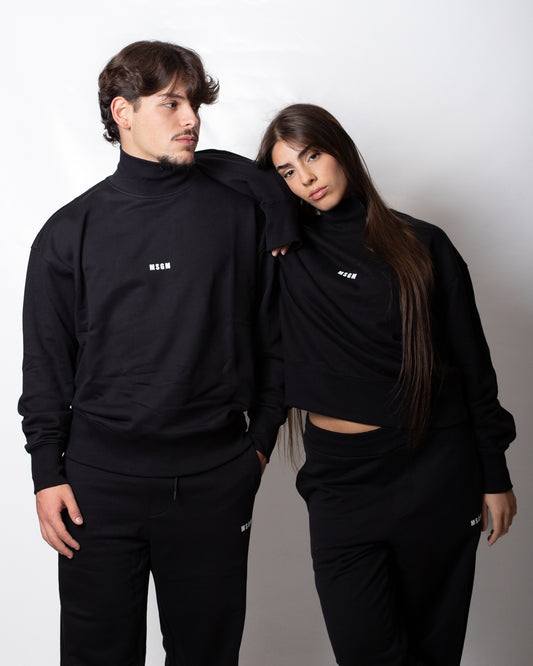 Felpa MSGM a collo alto con logo minimal