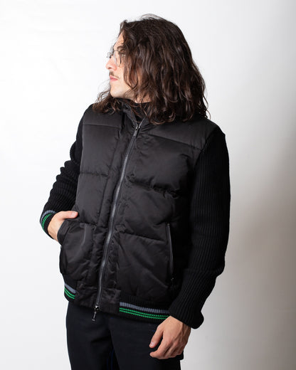 Giubbotto Iceberg con dettagli in maglia uomo
