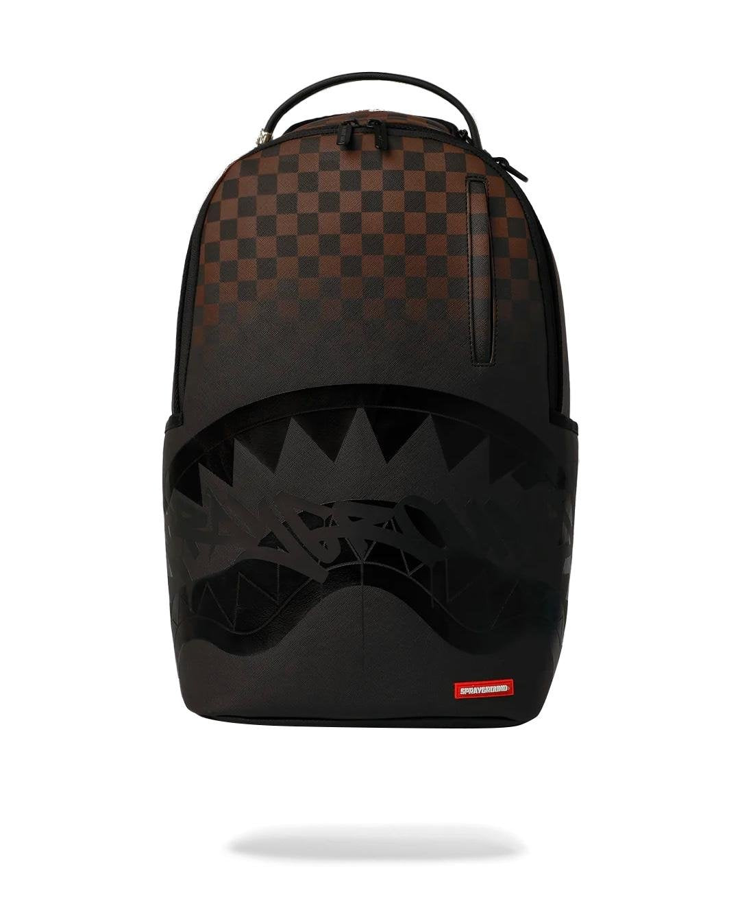Zaino Sprayground marrone BROWN CHECK GHOST DRIP BACKPACK