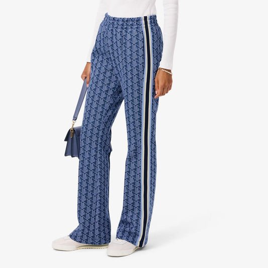 Pantalone Lacoste logato allover donna