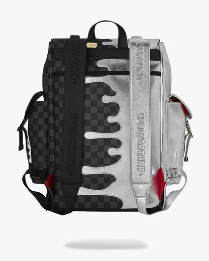 Zaino Sprayground nero SILVER SIDE DRIP BLACK CHECK MONTE CARLO