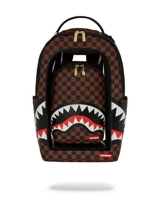 Zaino Sprayground marrone Sharks in a hole in paris  dlxsv backpack