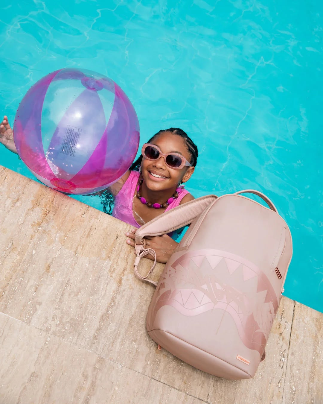 Zaino Sprayground rosa ROSE GHOST DRIP BACKPACK 