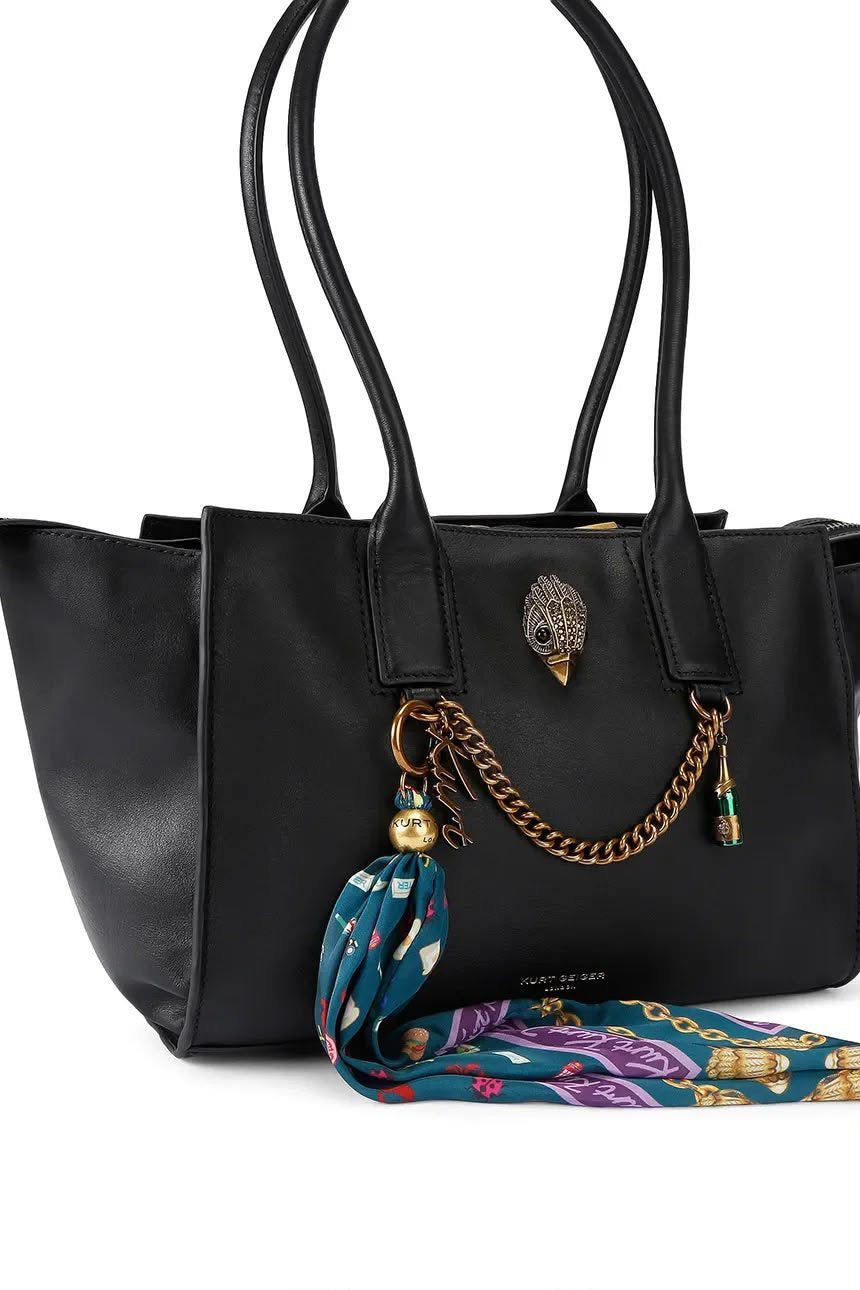 Borsa Kurt Geiger in pelle con accessori decorativi