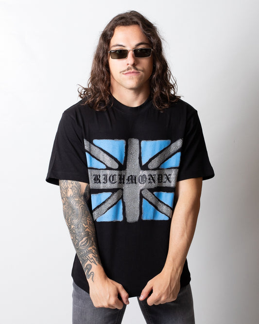 T-Shirt Richmond X con stampa, ricamo e strass uomo