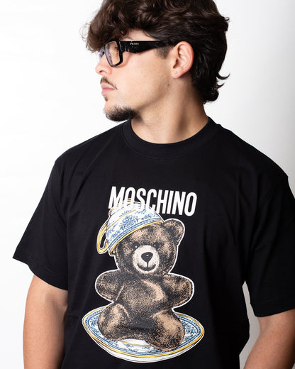 T-Shirt Moschino con stampa Teddy Bear e logo