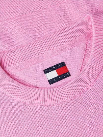 Maglia Tommy Jeans girocollo "Logo Flag" donna