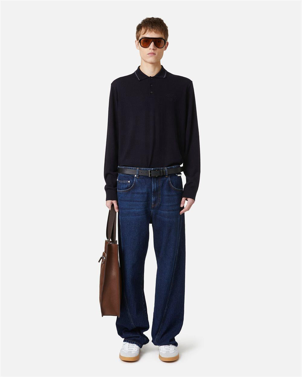 Maglia a polo Iceberg in lana uomo